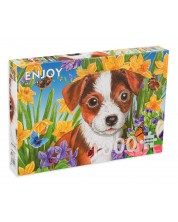 Puzzle Enjoy din 1000 de piese - Creșă pentru câini -1